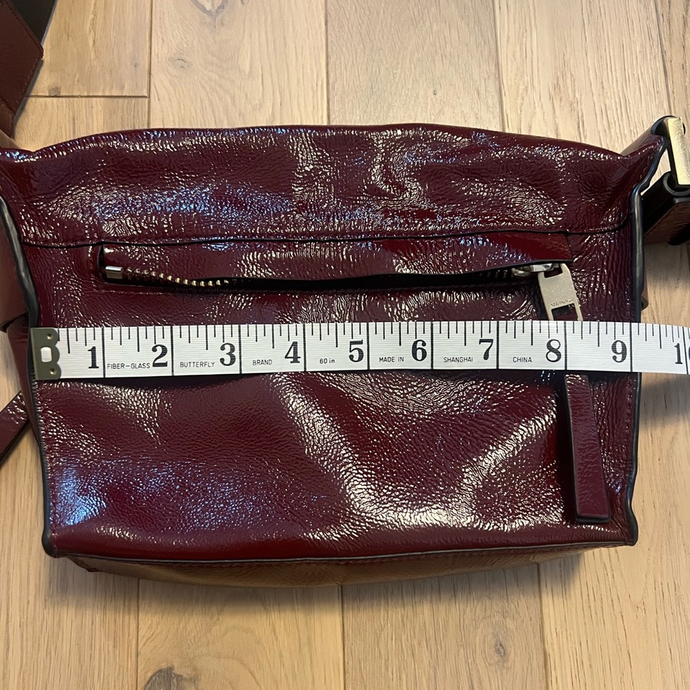All Saints Patent Leather Crossbody Bag with Adjustable Strap - Picture 8 of 10